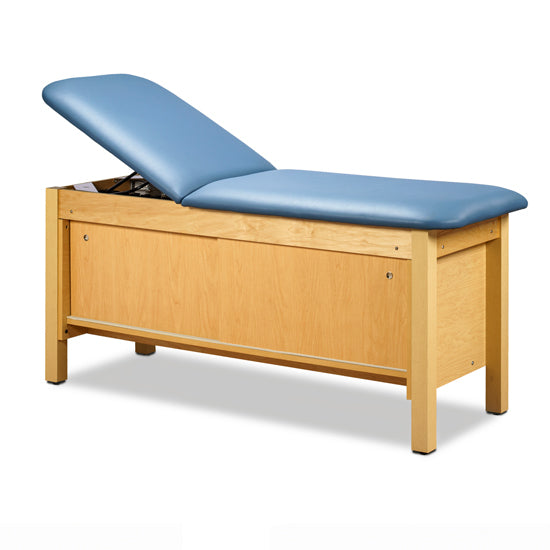 Clinton Industries - 9014-27 Cabinet Treatment Table w/ Adjustable Back & Sliding Doors. 72L" x 27"W - Clinton Industries product image