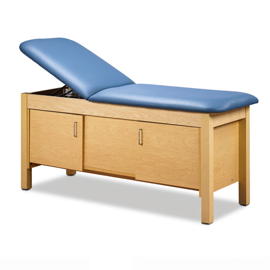 Clinton Industries - 9019-30 Cabinet Treatment Table w/ Adjustable Back & Standard Doors. 72L" x 30"W - Clinton Industries product image