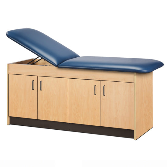 Clinton Industries - 9074-30 Cabinet Treatment Table w/ Adjustable Back & Four Doors. 425lbs Capacity. 30"W - Clinton Industries product image