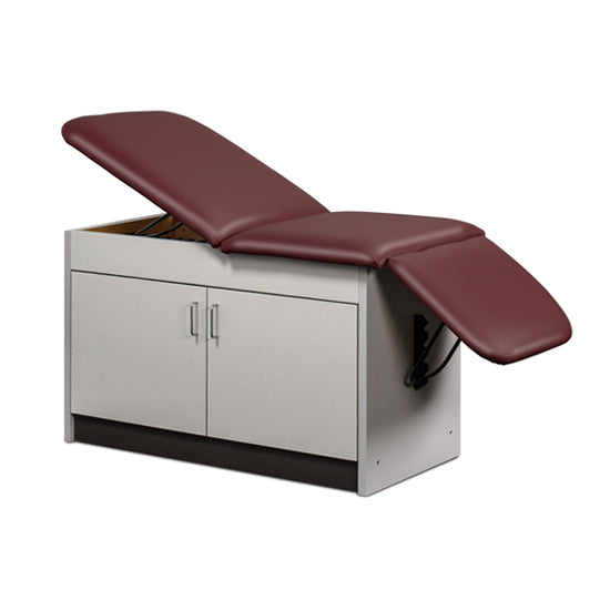 Clinton Industries - 91002 Cabinet Exam Table w/ Adjustable Back & Drop Section. Space Saver - Clinton Industries product image