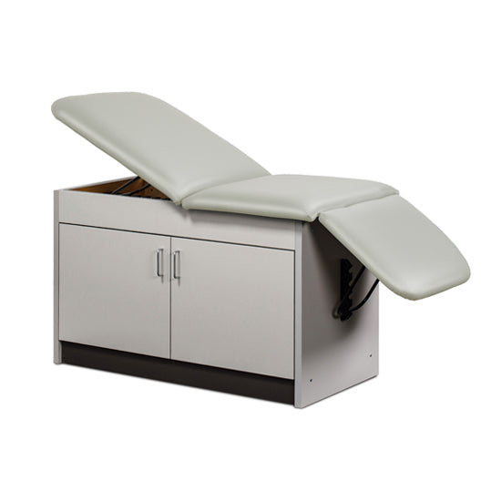 Clinton Industries - 91002 Cabinet Exam Table w/ Adjustable Back & Drop Section. Space Saver - Clinton Industries product image