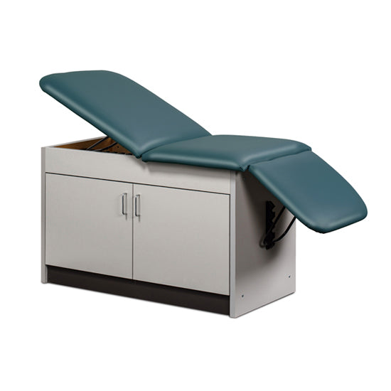 Clinton Industries - 91002 Cabinet Exam Table w/ Adjustable Back & Drop Section. Space Saver - Clinton Industries product image