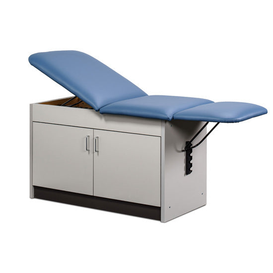 Clinton Industries - 91002 Cabinet Exam Table w/ Adjustable Back & Drop Section. Space Saver - Clinton Industries product image