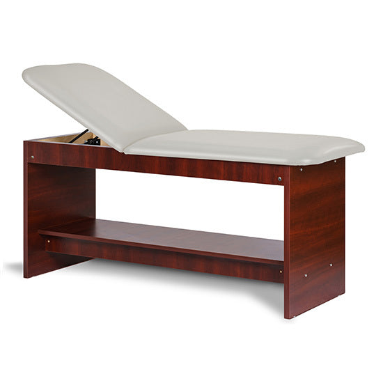 Clinton Industries - 91020-30 Treatment Table w/ Shelf & Adjustable Back. 30"W. Panel Leg - Clinton Industries product image