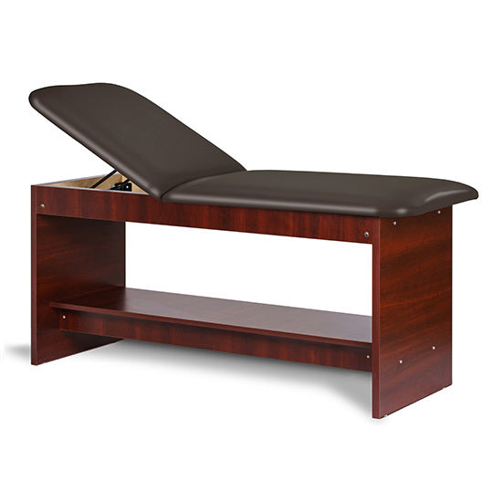 Clinton Industries - 91020-27 Treatment Table w/ Shelf & Adjustable Back. 27"W. Panel Leg - Clinton Industries product image