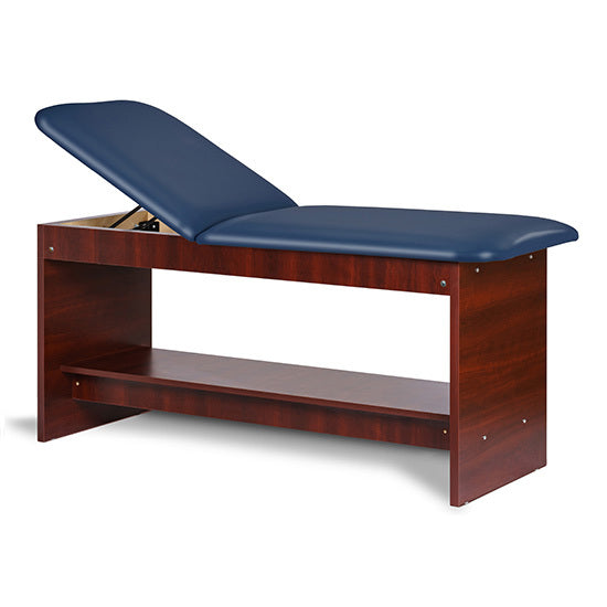 Clinton Industries - 91020-30 Treatment Table w/ Shelf & Adjustable Back. 30"W. Panel Leg - Clinton Industries product image