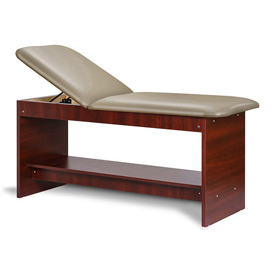 Clinton Industries - 91020-30 Treatment Table w/ Shelf & Adjustable Back. 30"W. Panel Leg - Clinton Industries product image