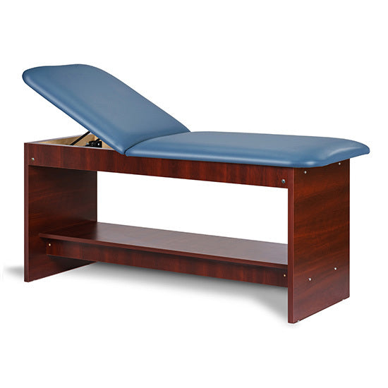 Clinton Industries - 91020-27 Treatment Table w/ Shelf & Adjustable Back. 27"W. Panel Leg - Clinton Industries product image
