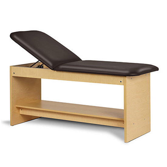 Clinton Industries - 91020-27 Treatment Table w/ Shelf & Adjustable Back. 27"W. Panel Leg - Clinton Industries product image