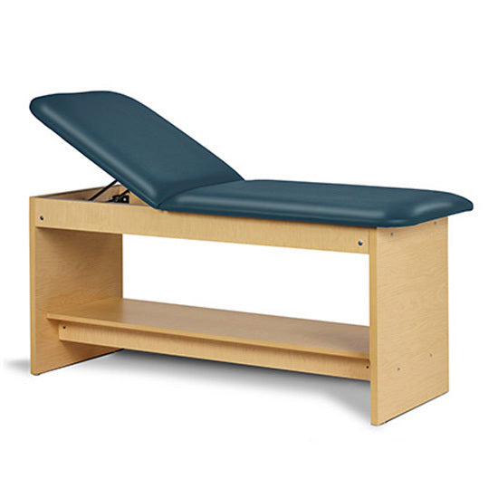 Clinton Industries - 91020-30 Treatment Table w/ Shelf & Adjustable Back. 30"W. Panel Leg - Clinton Industries product image
