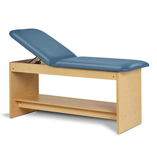 Clinton Industries - 91020-30 Treatment Table w/ Shelf & Adjustable Back. 30"W. Panel Leg - Clinton Industries product image