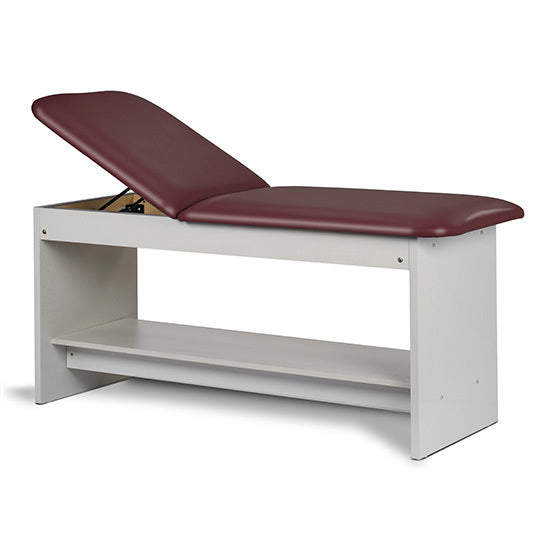 Clinton Industries - 91020-27 Treatment Table w/ Shelf & Adjustable Back. 27"W. Panel Leg - Clinton Industries product image
