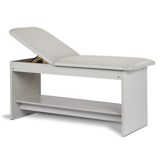 Clinton Industries - 91020-30 Treatment Table w/ Shelf & Adjustable Back. 30"W. Panel Leg - Clinton Industries product image
