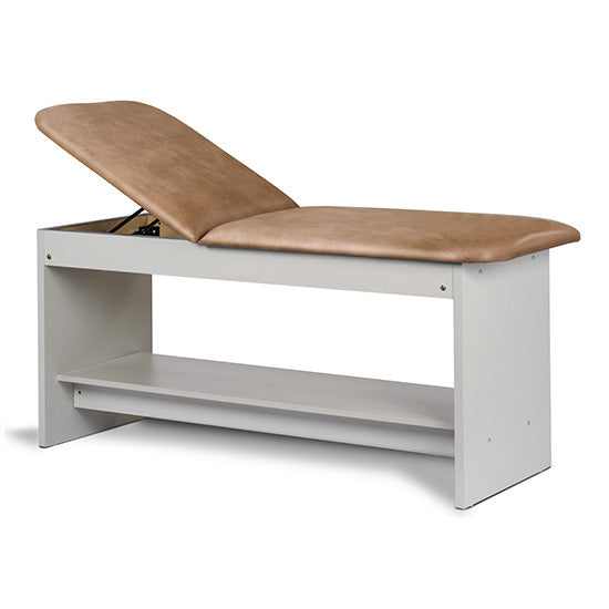 Clinton Industries - 91020-30 Treatment Table w/ Shelf & Adjustable Back. 30"W. Panel Leg - Clinton Industries product image