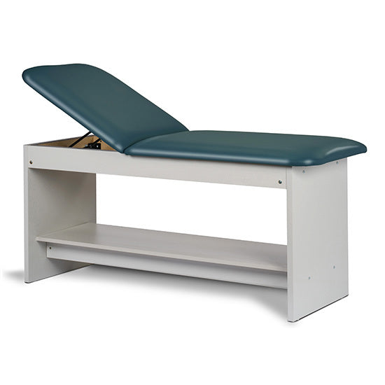 Clinton Industries - 91020-27 Treatment Table w/ Shelf & Adjustable Back. 27"W. Panel Leg - Clinton Industries product image