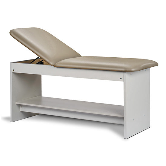 Clinton Industries - 91020-27 Treatment Table w/ Shelf & Adjustable Back. 27"W. Panel Leg - Clinton Industries product image