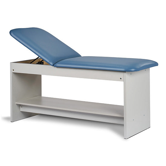 Clinton Industries - 91020-27 Treatment Table w/ Shelf & Adjustable Back. 27"W. Panel Leg - Clinton Industries product image