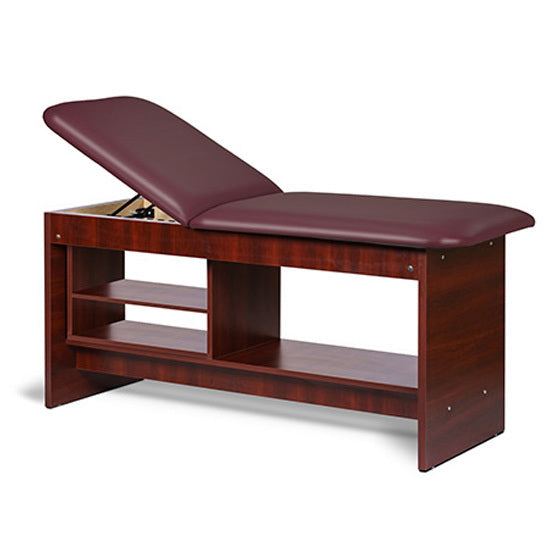 Clinton Industries - 91030-30 Treatment Table w/ Shelving & Adjustable Back. Panel Leg. 30" Wide - Clinton Industries product image