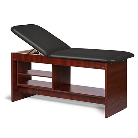 Clinton Industries - 91030-27 Treatment Table w/ Shelving & Adjustable Back. Panel Leg. 27" Wide - Clinton Industries product image