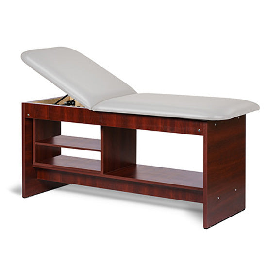 Clinton Industries - 91030-30 Treatment Table w/ Shelving & Adjustable Back. Panel Leg. 30" Wide - Clinton Industries product image