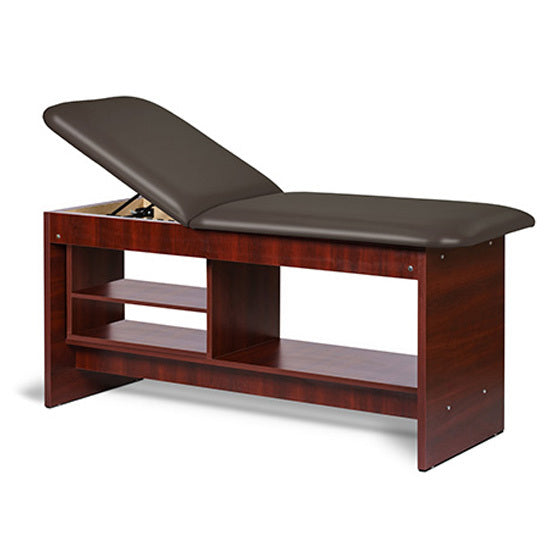 Clinton Industries - 91030-30 Treatment Table w/ Shelving & Adjustable Back. Panel Leg. 30" Wide - Clinton Industries product image