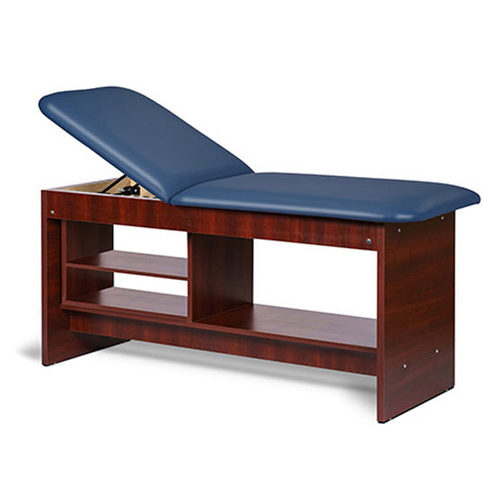 Clinton Industries - 91030-30 Treatment Table w/ Shelving & Adjustable Back. Panel Leg. 30" Wide - Clinton Industries product image