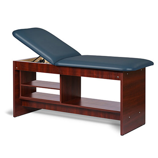 Clinton Industries - 91030-27 Treatment Table w/ Shelving & Adjustable Back. Panel Leg. 27" Wide - Clinton Industries product image