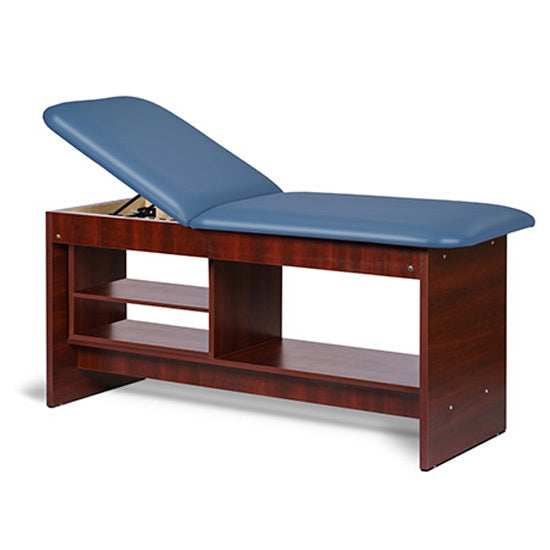 Clinton Industries - 91030-30 Treatment Table w/ Shelving & Adjustable Back. Panel Leg. 30" Wide - Clinton Industries product image