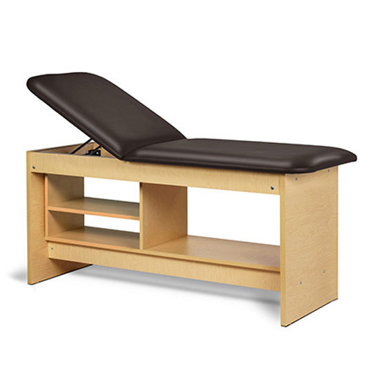 Clinton Industries - 91030-30 Treatment Table w/ Shelving & Adjustable Back. Panel Leg. 30" Wide - Clinton Industries product image