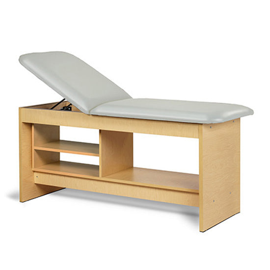 Clinton Industries - 91030-30 Treatment Table w/ Shelving & Adjustable Back. Panel Leg. 30" Wide - Clinton Industries product image