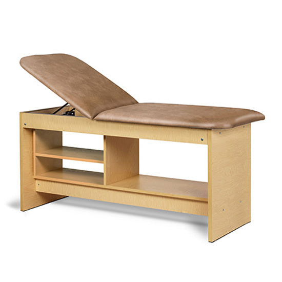 Clinton Industries - 91030-30 Treatment Table w/ Shelving & Adjustable Back. Panel Leg. 30" Wide - Clinton Industries product image