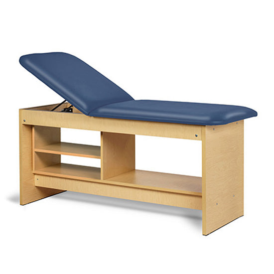 Clinton Industries - 91030-27 Treatment Table w/ Shelving & Adjustable Back. Panel Leg. 27" Wide - Clinton Industries product image