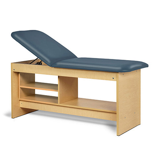 Clinton Industries - 91030-27 Treatment Table w/ Shelving & Adjustable Back. Panel Leg. 27" Wide - Clinton Industries product image