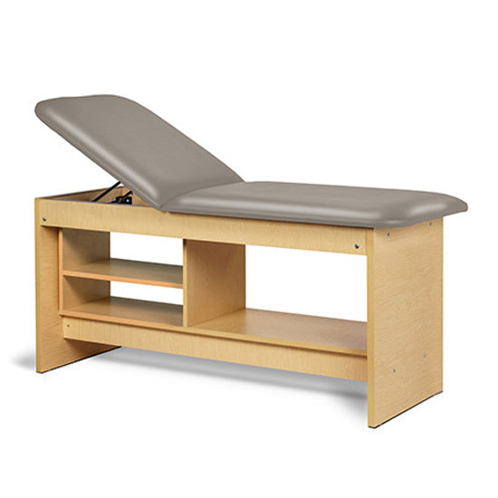 Clinton Industries - 91030-30 Treatment Table w/ Shelving & Adjustable Back. Panel Leg. 30" Wide - Clinton Industries product image