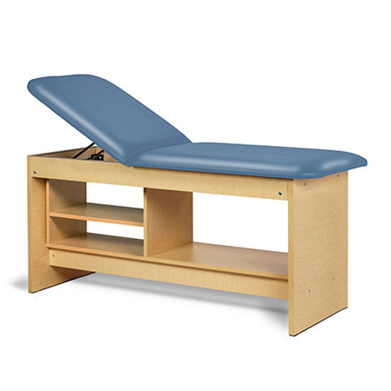 Clinton Industries - 91030-30 Treatment Table w/ Shelving & Adjustable Back. Panel Leg. 30" Wide - Clinton Industries product image
