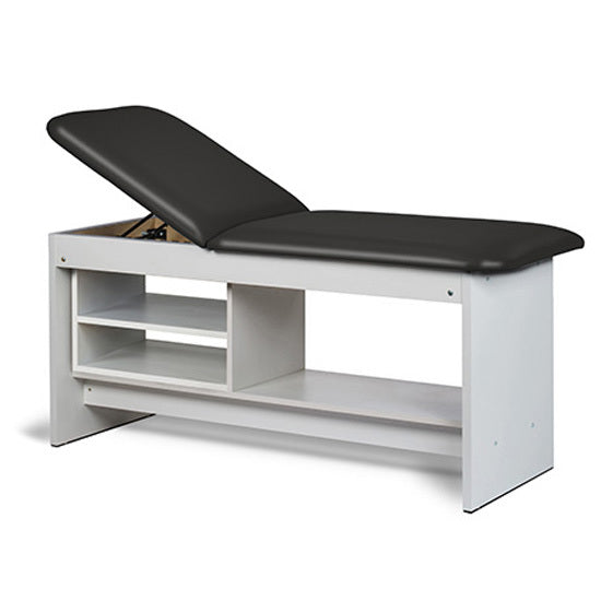 Clinton Industries - 91030-30 Treatment Table w/ Shelving & Adjustable Back. Panel Leg. 30" Wide - Clinton Industries product image