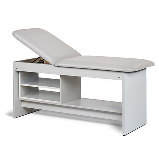 Clinton Industries - 91030-27 Treatment Table w/ Shelving & Adjustable Back. Panel Leg. 27" Wide - Clinton Industries product image