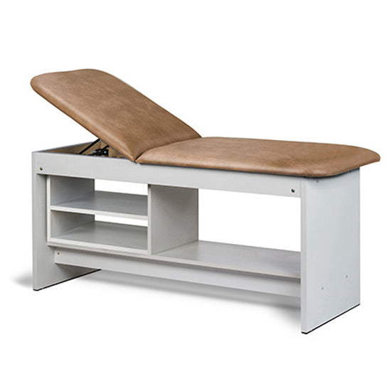 Clinton Industries - 91030-30 Treatment Table w/ Shelving & Adjustable Back. Panel Leg. 30" Wide - Clinton Industries product image