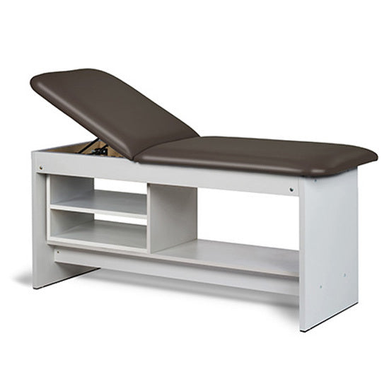 Clinton Industries - 91030-30 Treatment Table w/ Shelving & Adjustable Back. Panel Leg. 30" Wide - Clinton Industries product image
