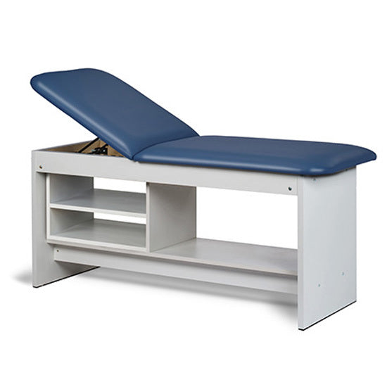 Clinton Industries - 91030-30 Treatment Table w/ Shelving & Adjustable Back. Panel Leg. 30" Wide - Clinton Industries product image
