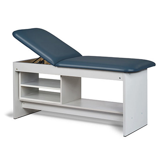 Clinton Industries - 91030-30 Treatment Table w/ Shelving & Adjustable Back. Panel Leg. 30" Wide - Clinton Industries product image