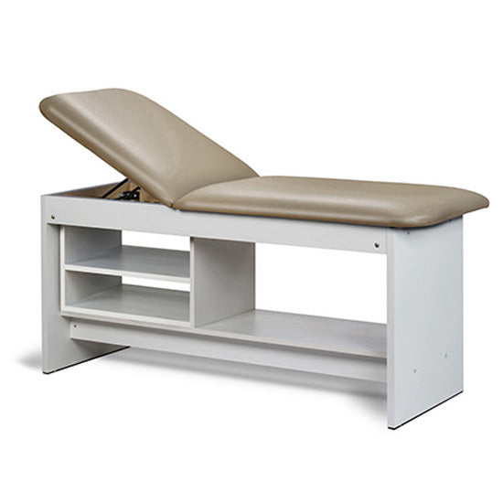 Clinton Industries - 91030-27 Treatment Table w/ Shelving & Adjustable Back. Panel Leg. 27" Wide - Clinton Industries product image