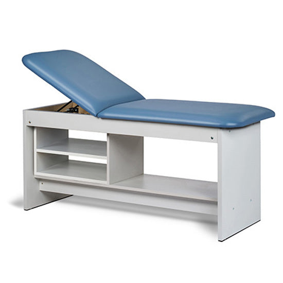 Clinton Industries - 91030-30 Treatment Table w/ Shelving & Adjustable Back. Panel Leg. 30" Wide - Clinton Industries product image