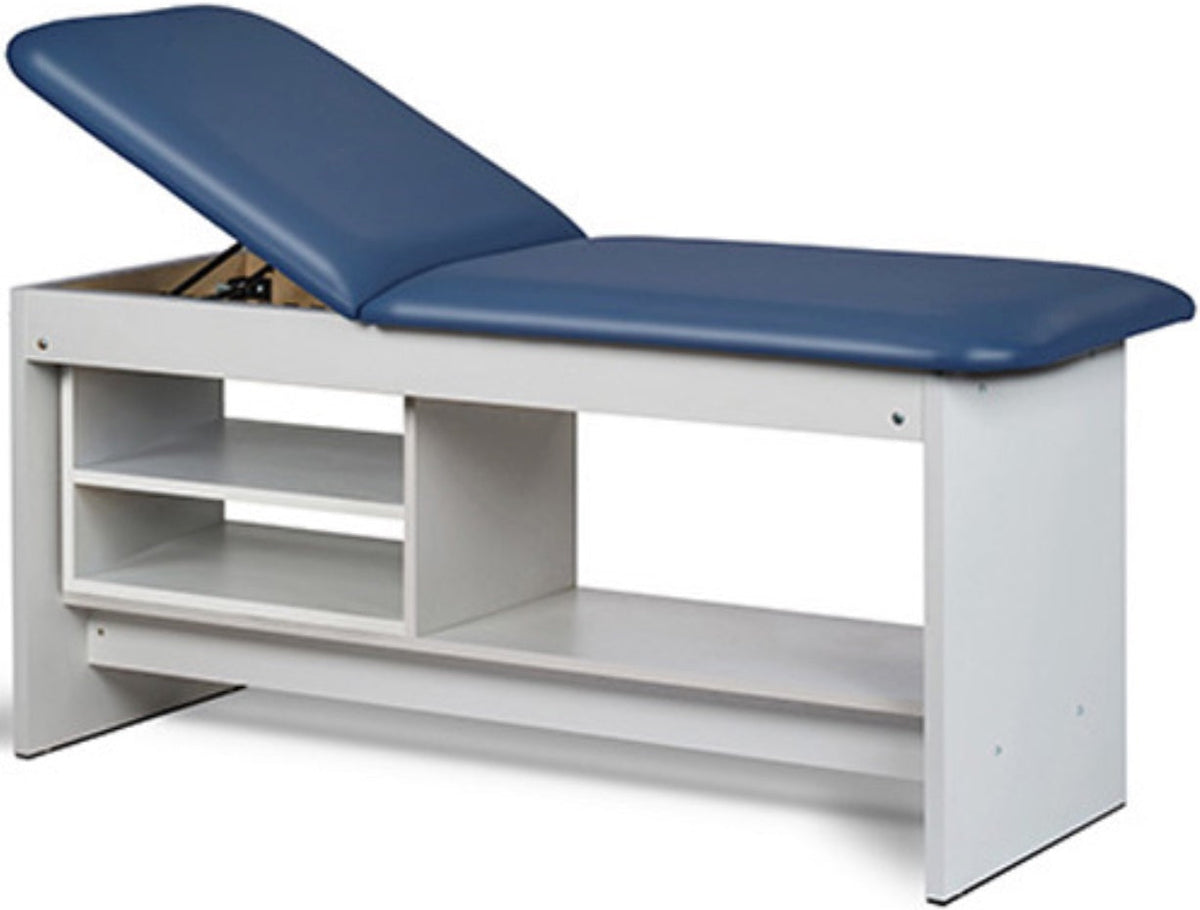 Clinton Industries - 91030-27 Treatment Table w/ Shelving & Adjustable Back. Panel Leg. 27" Wide - product image 1
