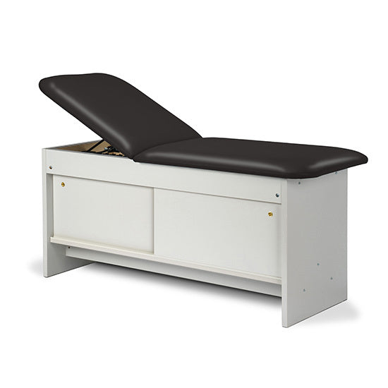 Clinton Industries - 91040-30 Cabinet Treatment Table w/ Adjustable Backrest, Sliding Doors & Pull-out Leg Rest. Panel Leg. 72"L x 30"W - Clinton Industries product image