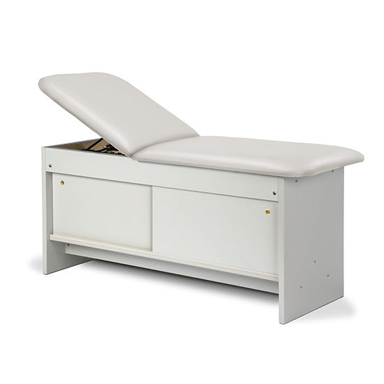 Clinton Industries - 91040-30 Cabinet Treatment Table w/ Adjustable Backrest, Sliding Doors & Pull-out Leg Rest. Panel Leg. 72"L x 30"W - Clinton Industries product image