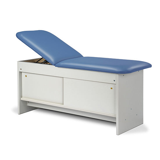 Clinton Industries - 91040-30 Cabinet Treatment Table w/ Adjustable Backrest, Sliding Doors & Pull-out Leg Rest. Panel Leg. 72"L x 30"W - Clinton Industries product image
