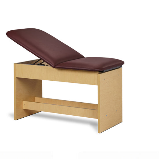 Clinton Industries - 91100 Space Saver Exam Table. Panel Leg w/ Adjustable Back & Pull-Out Leg Rest - Clinton Industries product image