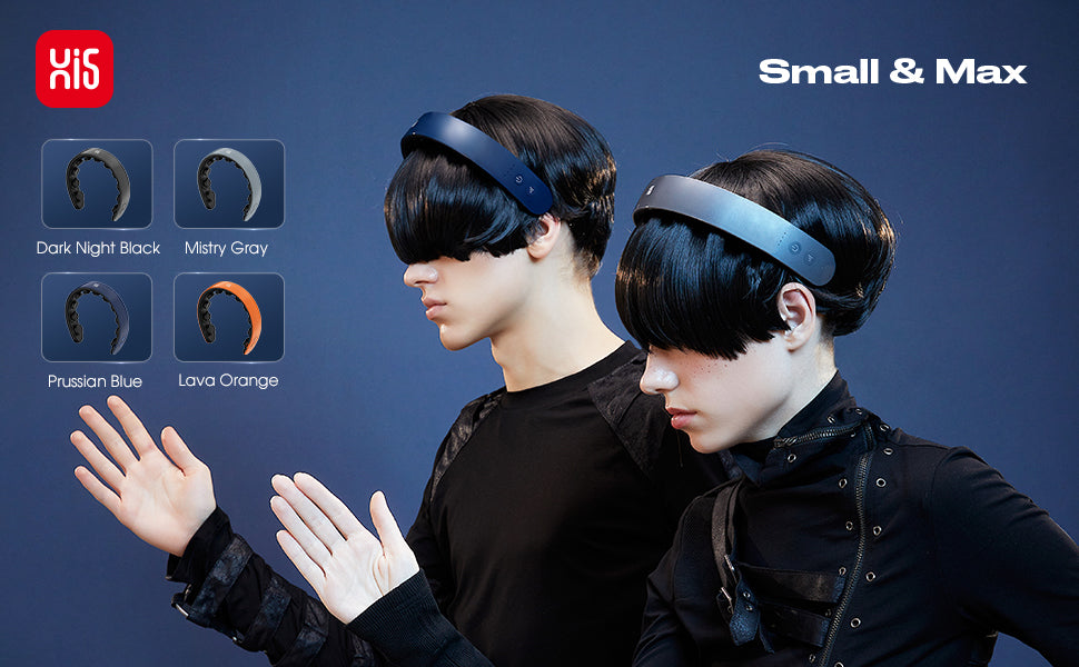Master Massage - H1 Hands-Free Scalp Massager, Wearable Head Massager with 11 Vibration Nodes, 5 Massage Modes, 3 Intensity Levels, Rechargeable Electric Portable Head Massage Device for Relaxation and Stress Relief