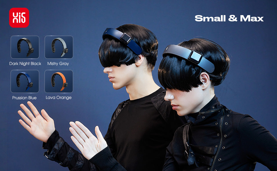 Master Massage - H1 Deluxe Hands-Free Scalp Massager, Wearable Headband Massager with 11 Vibration Nodes, 5 Massage Modes, 3 Intensity Levels, App Control, USB-C Rechargeable, Lightweight Portable Head Massager with Travel Pouch